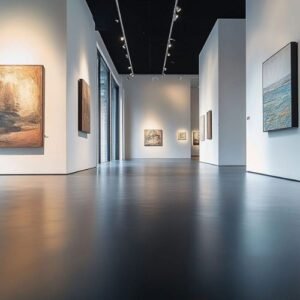 Glossy rubber flooring in Dubai