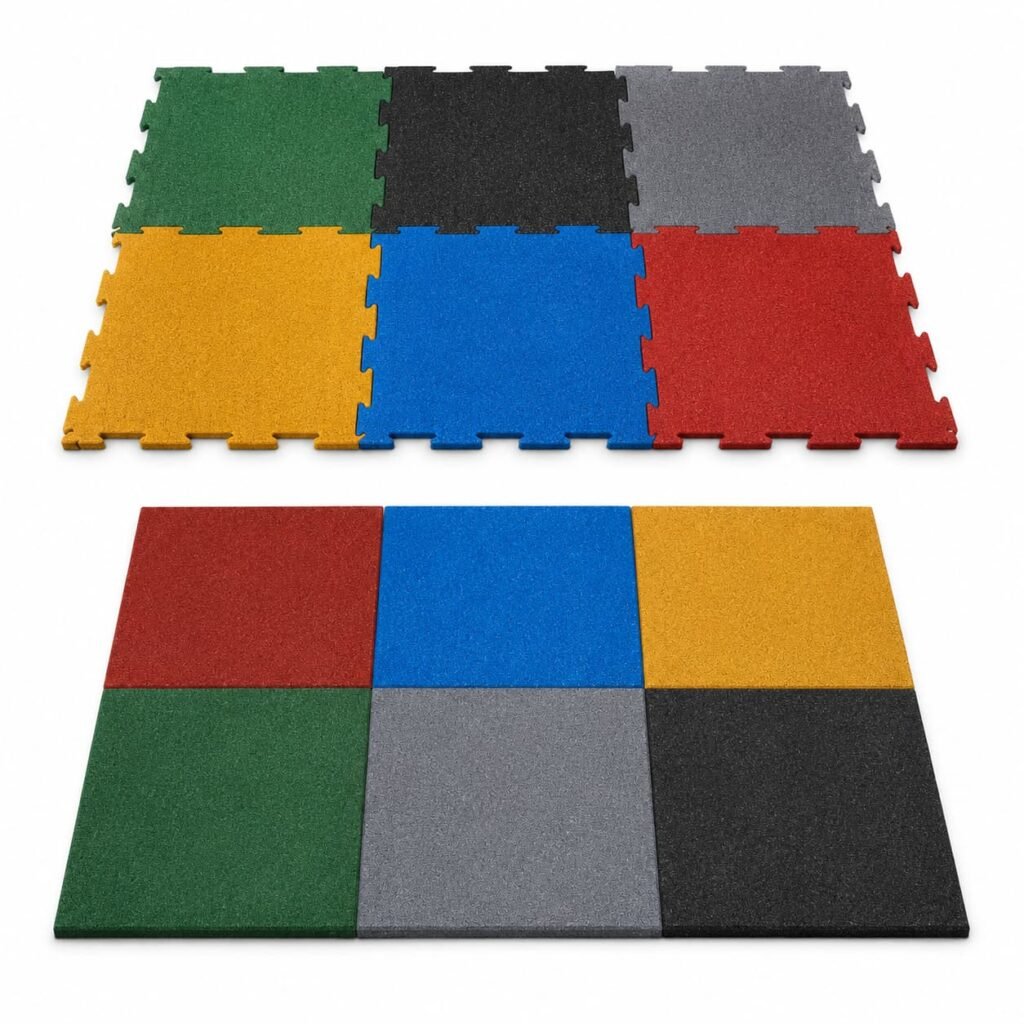 Heavy Duty Outdoor Rubber Flooring Tile