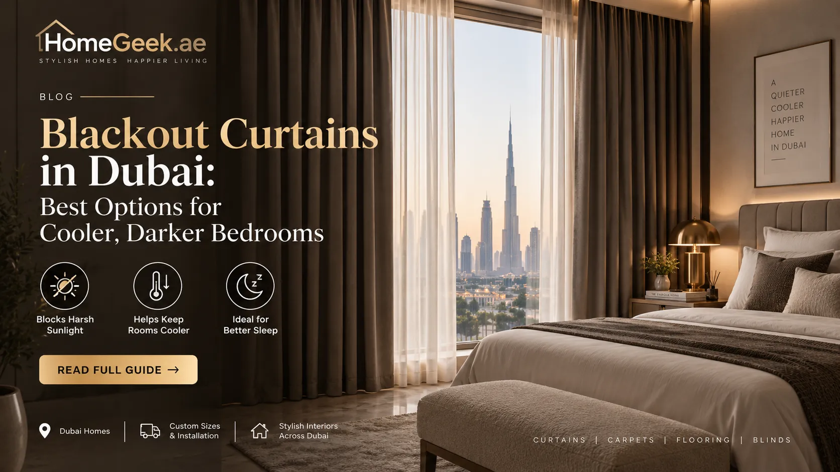 Blackout Curtains Dubai: Bedroom Guide 2026