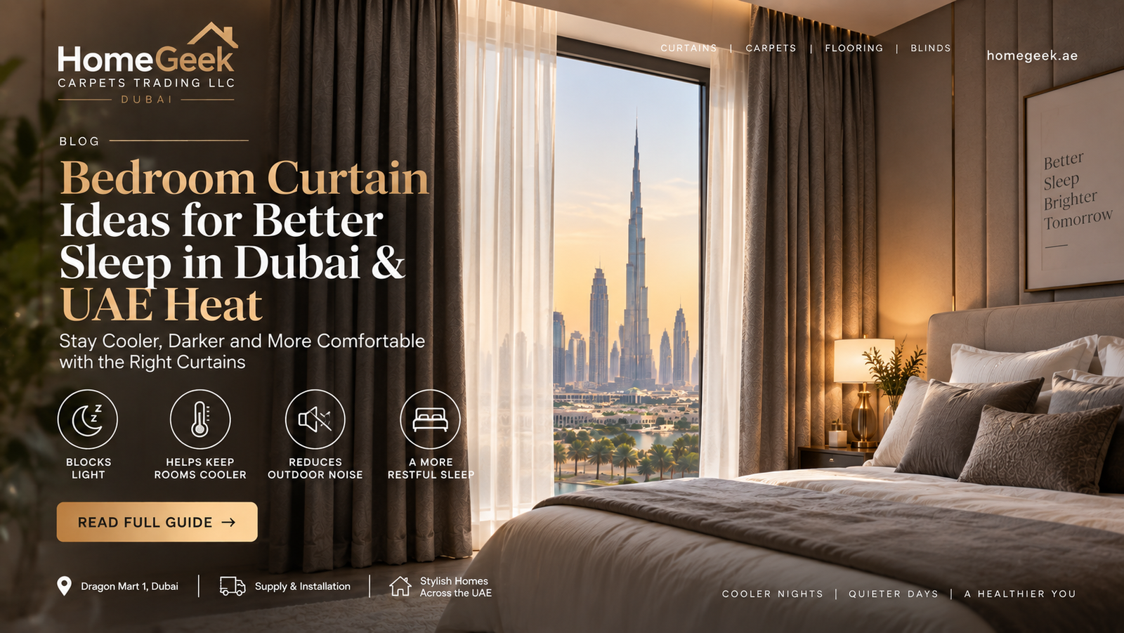 bedroom curtains dubai