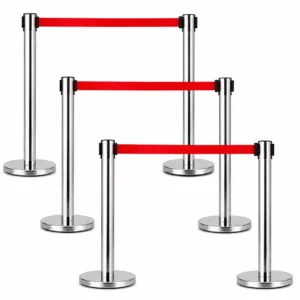 Retractable Queue Barrier Stanchion – Crowd Control Post UAE