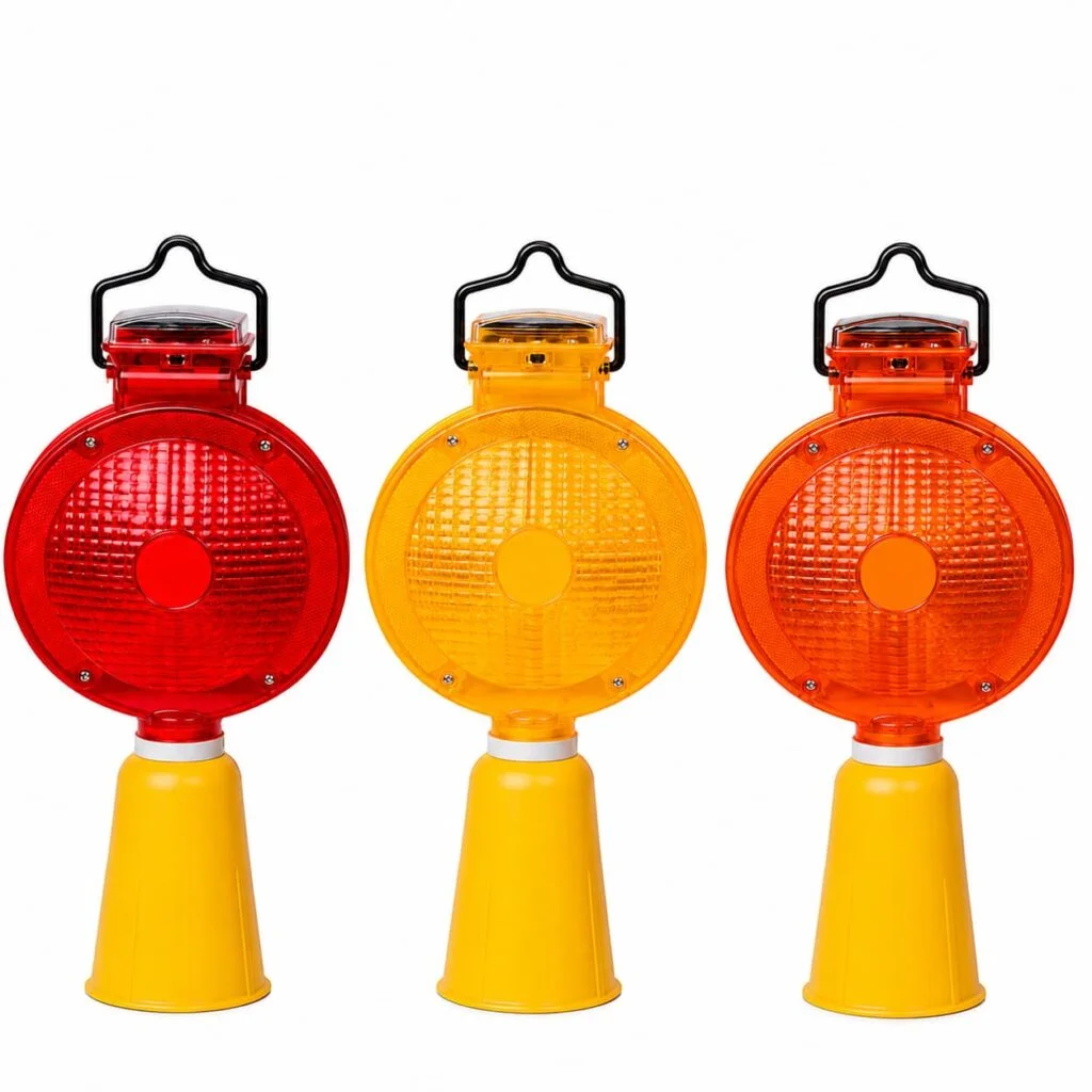 Traffic Cone Warning Light / Solar Cone Light – Dubai UAE